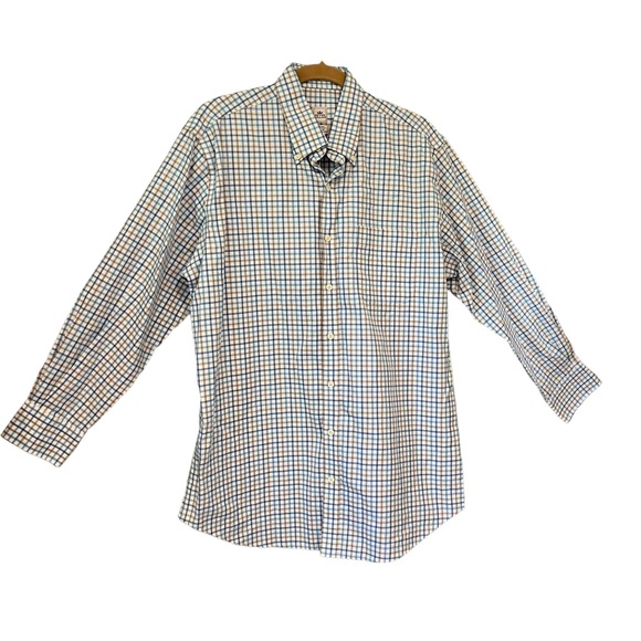 Peter Millar Men’s Striped Button Up Classic Nanoluxe Shirt - Picture 6 of 13